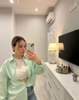 Camicia cropped sartoriale