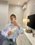 Camicia cropped sartoriale