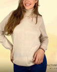 Maglione collo alto altamira
