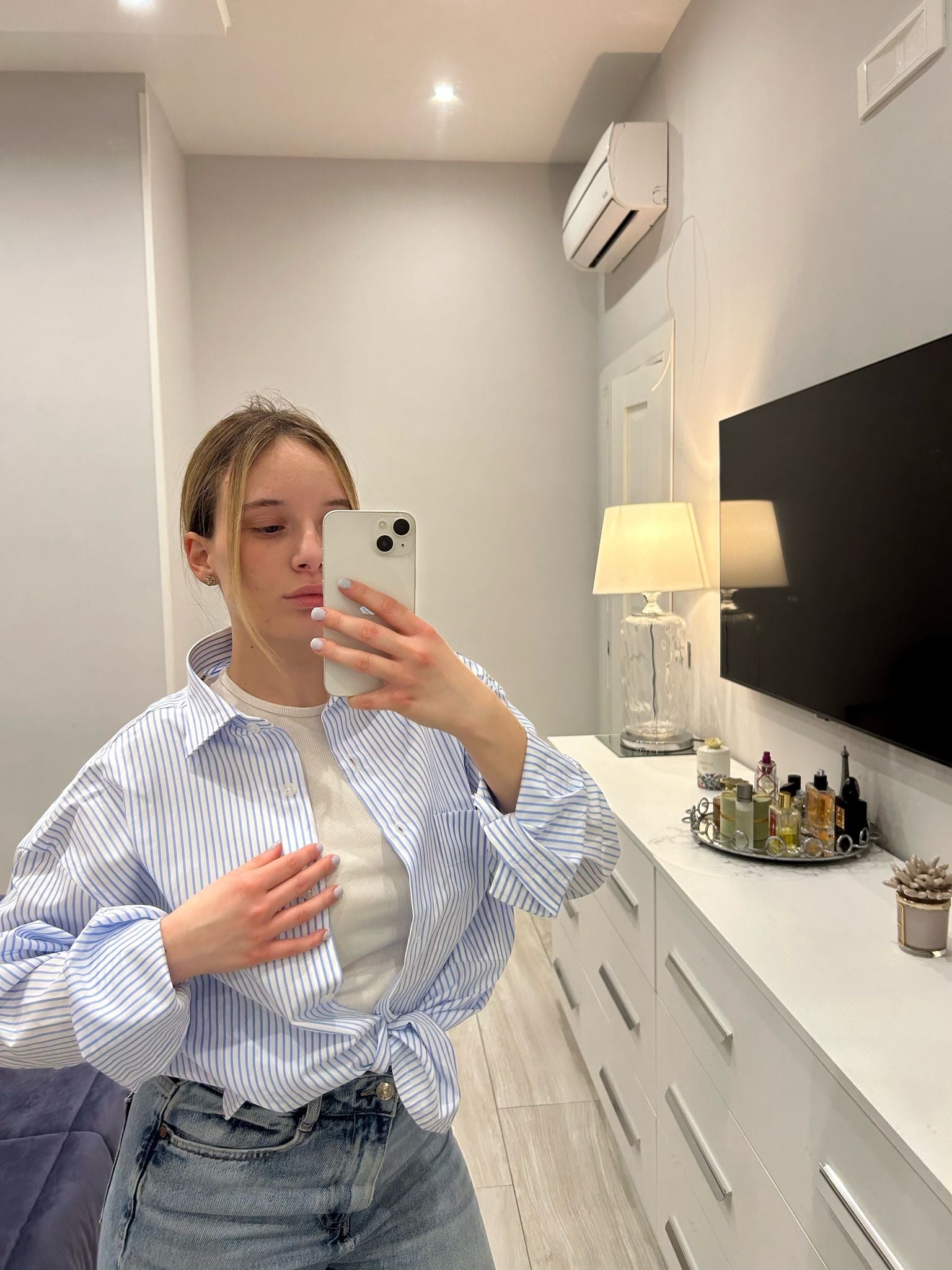 Camicia cropped sartoriale
