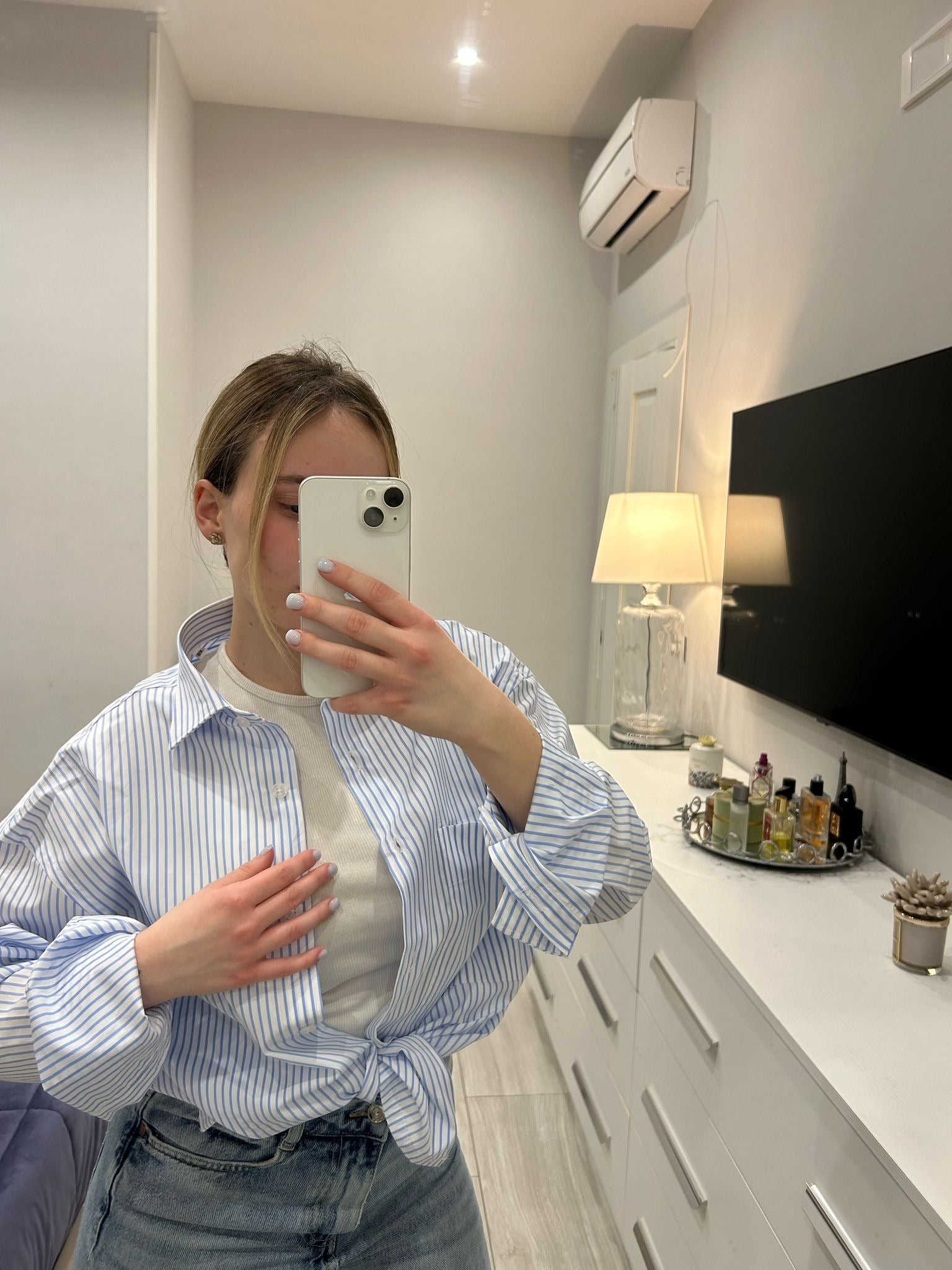 Camicia cropped sartoriale